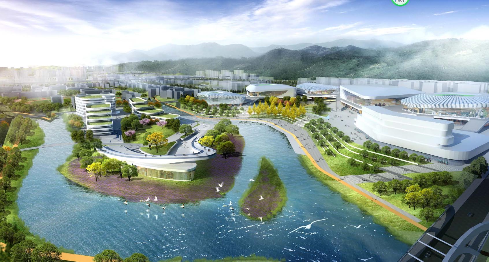 宜宾大学城桃花潭水系生态湿地公园设计方案